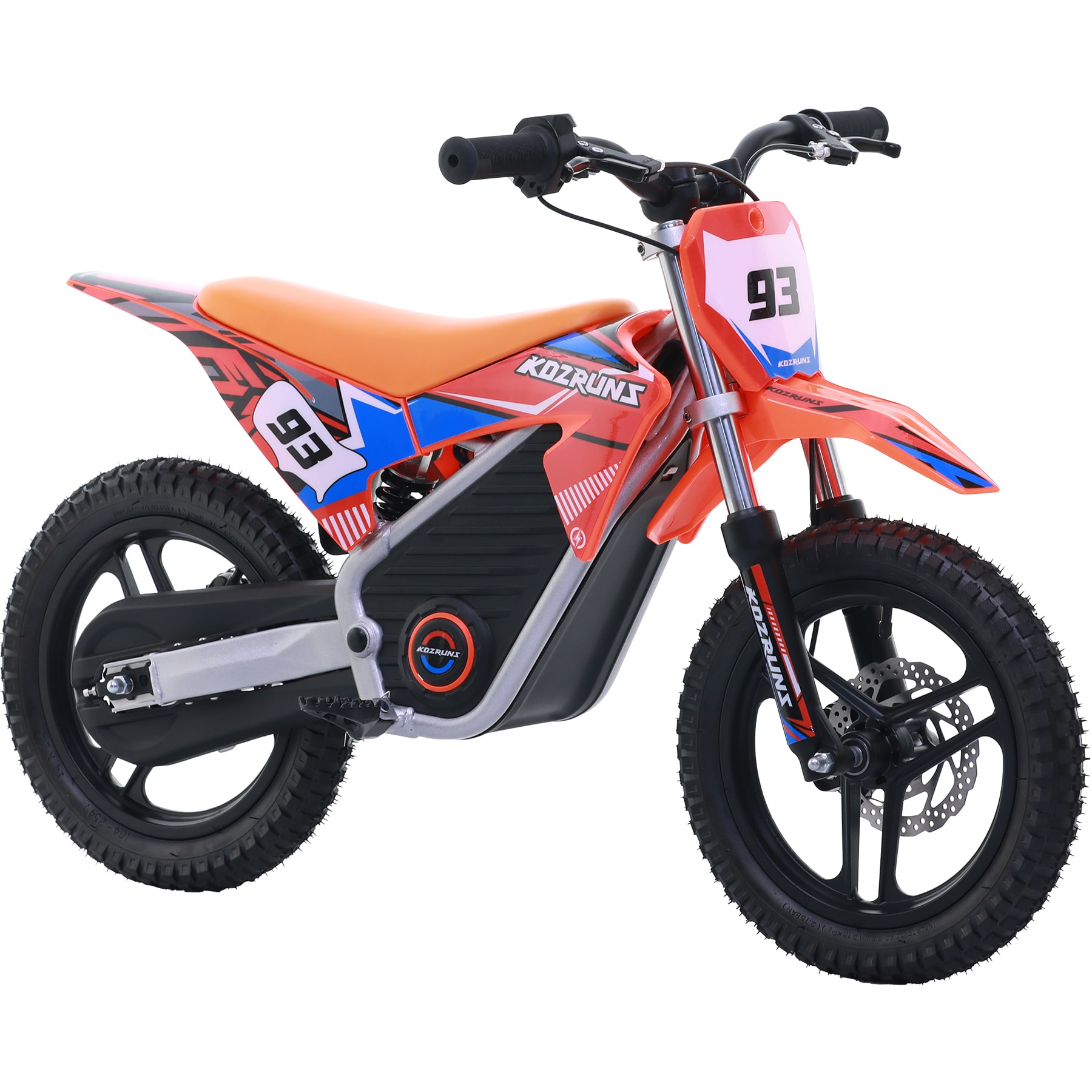 MX-E350 - Motocross Bike For Aged 4-8, 350W Internal Transmission Chassis, 18km/h, RGB Support, Front And Rear Shock Springs, Mechanical Disc Brakes_voghion.com